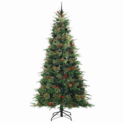 Künstlicher klappbarer Weihnachtsbaum Grün 240 cm PE und PVC