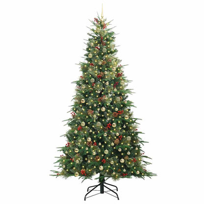 Künstlicher klappbarer Weihnachtsbaum Grün 240 cm PE und PVC