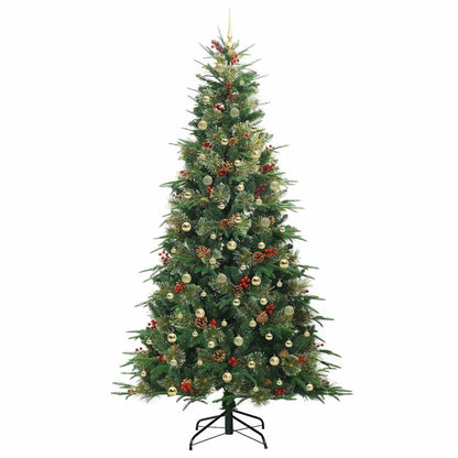 Künstlicher klappbarer Weihnachtsbaum Grün 240 cm PE und PVC