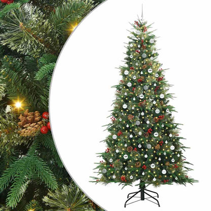 Künstlicher klappbarer Weihnachtsbaum Grün 240 cm PE und PVC