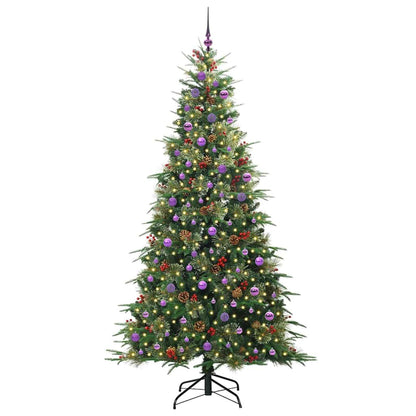 Künstlicher klappbarer Weihnachtsbaum Grün 240 cm PE und PVC