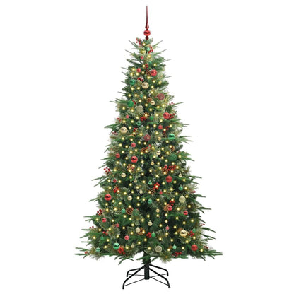 Künstlicher klappbarer Weihnachtsbaum Grün 240 cm PE und PVC