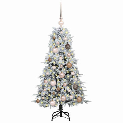 Künstlicher klappbarer Weihnachtsbaum Grün 120 cm PE und PVC