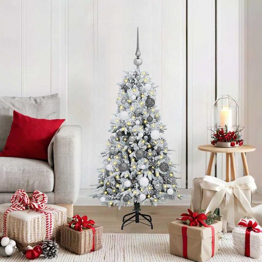 Künstlicher klappbarer Weihnachtsbaum Grün 120 cm PE und PVC