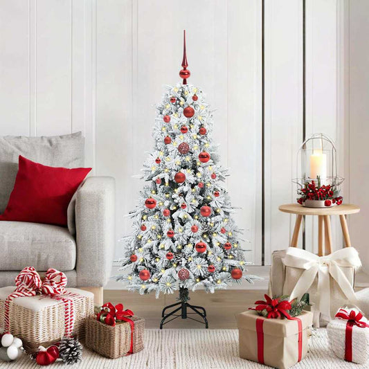 Künstlicher klappbarer Weihnachtsbaum Grün 120 cm PE und PVC