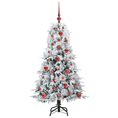 Künstlicher klappbarer Weihnachtsbaum Grün 120 cm PE und PVC