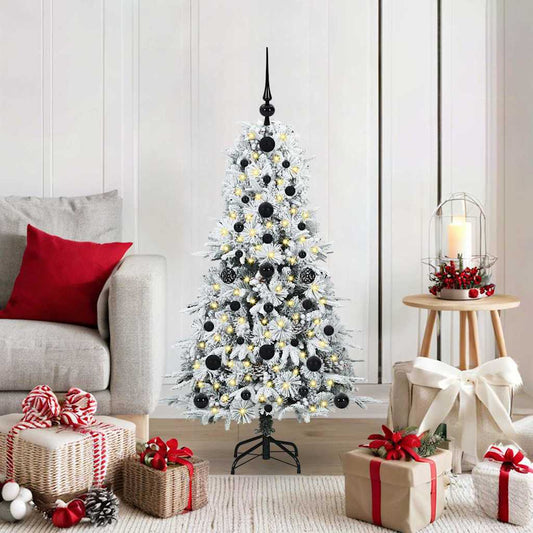 Künstlicher klappbarer Weihnachtsbaum Grün 120 cm PE und PVC