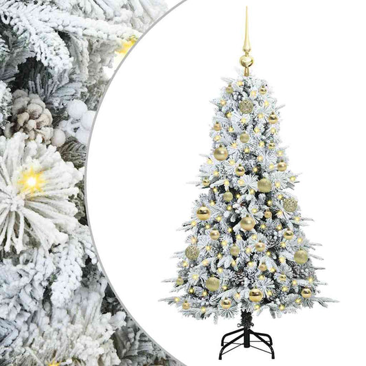 Künstlicher klappbarer Weihnachtsbaum Grün 120 cm PE und PVC