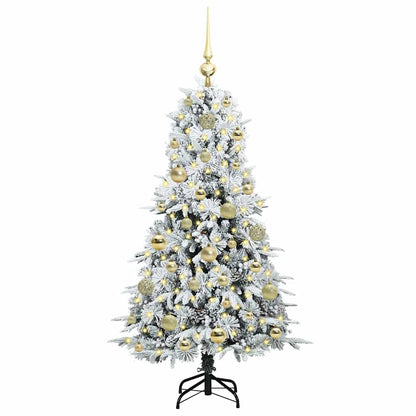 Künstlicher klappbarer Weihnachtsbaum Grün 120 cm PE und PVC