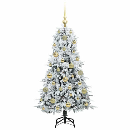 Künstlicher klappbarer Weihnachtsbaum Grün 120 cm PE und PVC