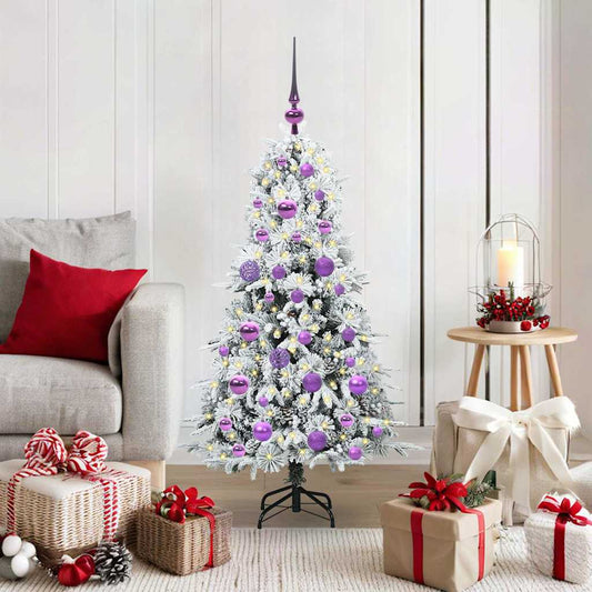 Künstlicher klappbarer Weihnachtsbaum Grün 120 cm PE und PVC