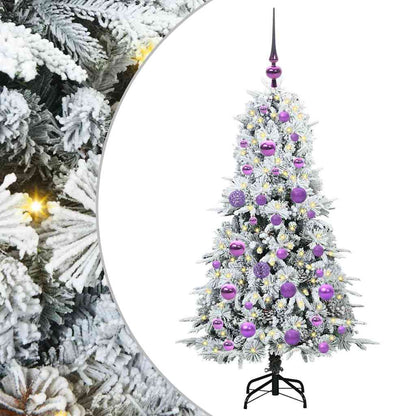 Künstlicher klappbarer Weihnachtsbaum Grün 120 cm PE und PVC