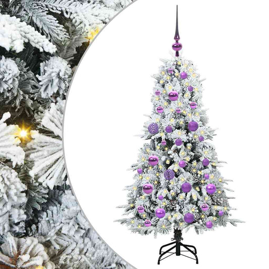 Künstlicher klappbarer Weihnachtsbaum Grün 120 cm PE und PVC