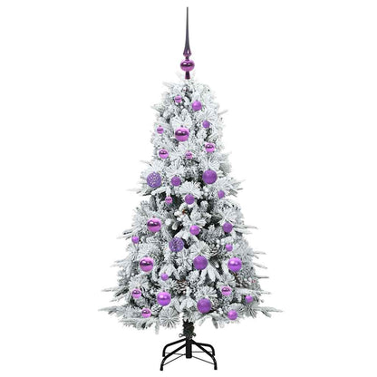 Künstlicher klappbarer Weihnachtsbaum Grün 120 cm PE und PVC