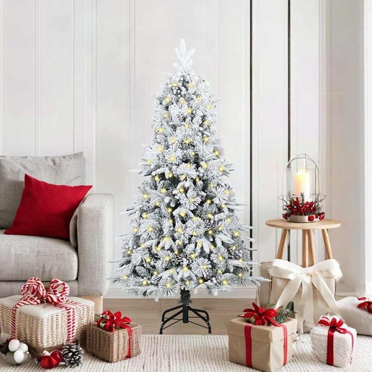 Künstlicher klappbarer Weihnachtsbaum Grün 150 cm PE und PVC