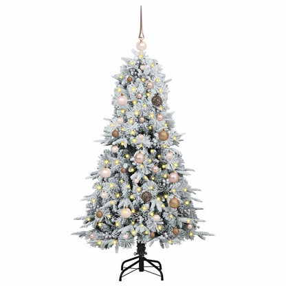 Künstlicher klappbarer Weihnachtsbaum Grün 150 cm PE und PVC