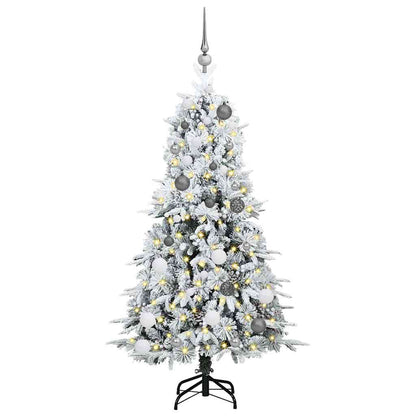 Künstlicher klappbarer Weihnachtsbaum Grün 150 cm PE und PVC