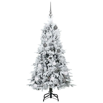 Künstlicher klappbarer Weihnachtsbaum Grün 150 cm PE und PVC