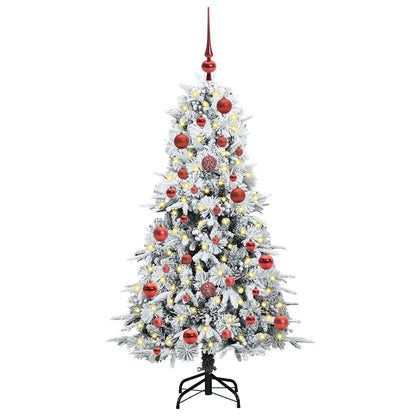 Künstlicher klappbarer Weihnachtsbaum Grün 150 cm PE und PVC