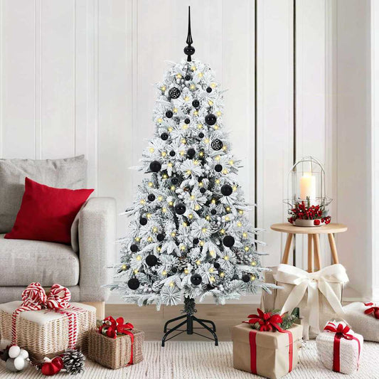 Künstlicher klappbarer Weihnachtsbaum Grün 150 cm PE und PVC