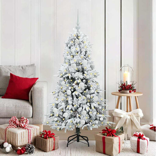 Künstlicher klappbarer Weihnachtsbaum Grün 150 cm PE und PVC