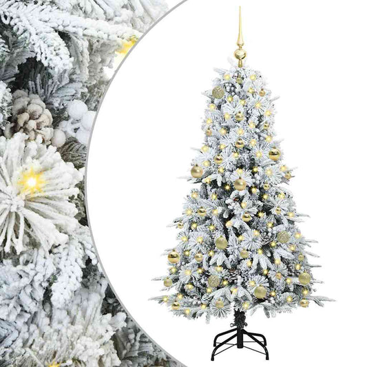 Künstlicher klappbarer Weihnachtsbaum Grün 150 cm PE und PVC