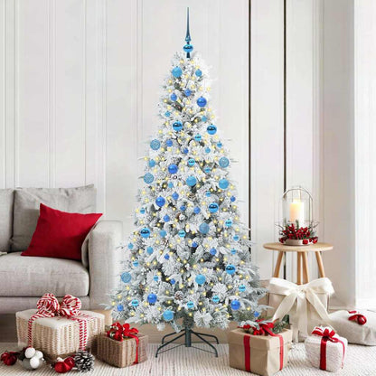 Künstlicher klappbarer Weihnachtsbaum Grün 180 cm PE und PVC