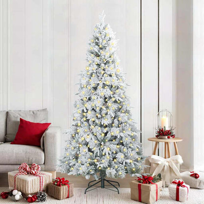 Künstlicher klappbarer Weihnachtsbaum Grün 210 cm PE und PVC