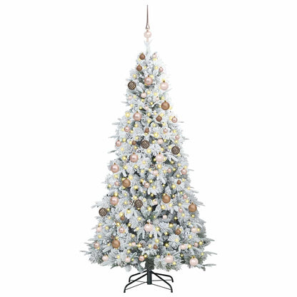 Künstlicher klappbarer Weihnachtsbaum Grün 210 cm PE und PVC