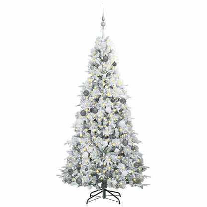 Künstlicher klappbarer Weihnachtsbaum Grün 210 cm PE und PVC