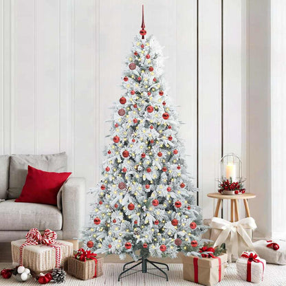 Künstlicher klappbarer Weihnachtsbaum Grün 210 cm PE und PVC