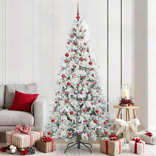 Künstlicher klappbarer Weihnachtsbaum Grün 210 cm PE und PVC