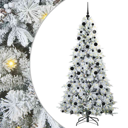 Künstlicher klappbarer Weihnachtsbaum Grün 210 cm PE und PVC