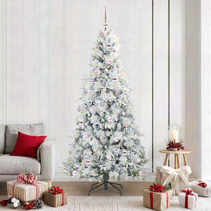Künstlicher klappbarer Weihnachtsbaum Grün 210 cm PE und PVC