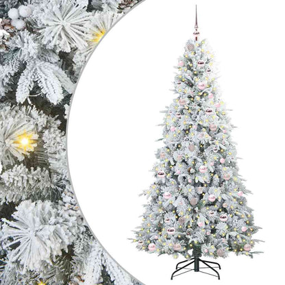 Künstlicher klappbarer Weihnachtsbaum Grün 210 cm PE und PVC
