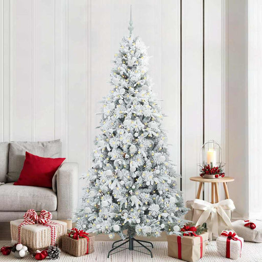 Künstlicher klappbarer Weihnachtsbaum Grün 210 cm PE und PVC
