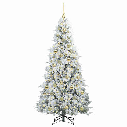Künstlicher klappbarer Weihnachtsbaum Grün 210 cm PE und PVC