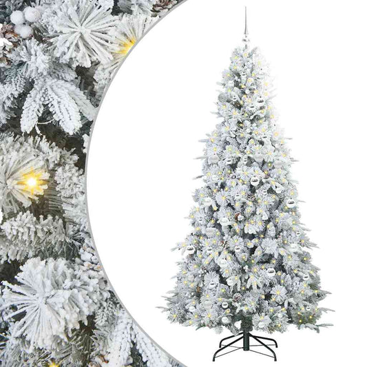 Künstlicher klappbarer Weihnachtsbaum Grün 210 cm PE und PVC