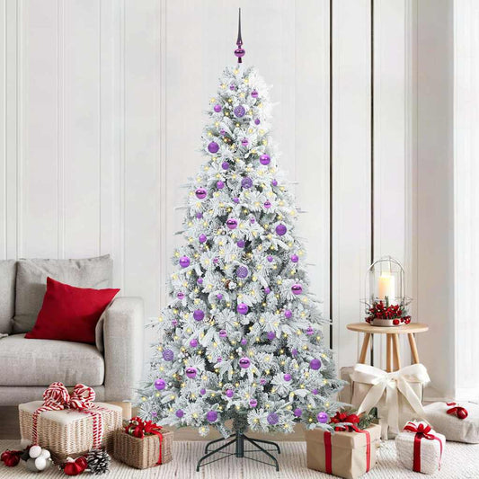 Künstlicher klappbarer Weihnachtsbaum Grün 210 cm PE und PVC