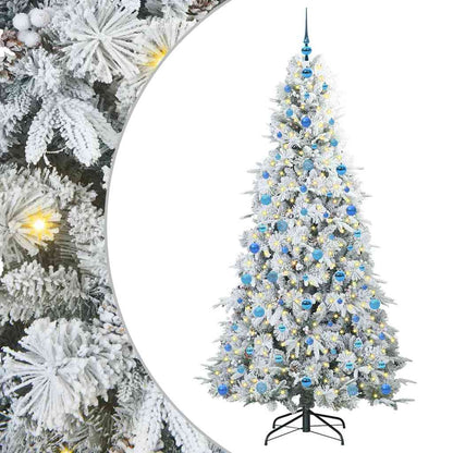 Künstlicher klappbarer Weihnachtsbaum Grün 210 cm PE und PVC