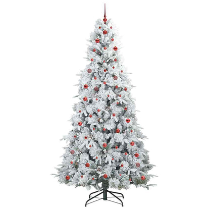 Künstlicher klappbarer Weihnachtsbaum Grün 240 cm PE und PVC