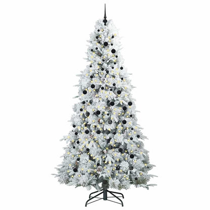 Künstlicher klappbarer Weihnachtsbaum Grün 240 cm PE und PVC