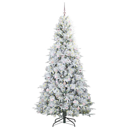 Künstlicher klappbarer Weihnachtsbaum Grün 240 cm PE und PVC
