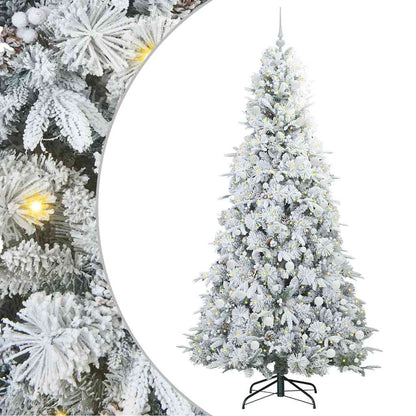 Künstlicher klappbarer Weihnachtsbaum Grün 240 cm PE und PVC