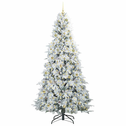 Künstlicher klappbarer Weihnachtsbaum Grün 240 cm PE und PVC