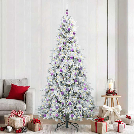 Künstlicher klappbarer Weihnachtsbaum Grün 240 cm PE und PVC