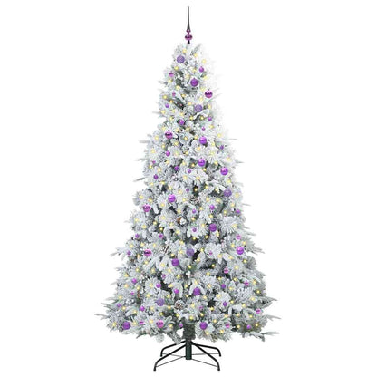 Künstlicher klappbarer Weihnachtsbaum Grün 240 cm PE und PVC