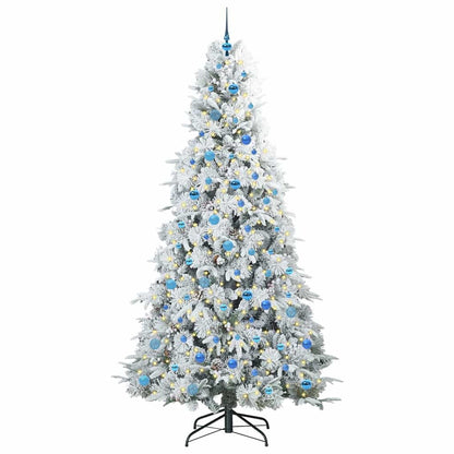Künstlicher klappbarer Weihnachtsbaum Grün 240 cm PE und PVC