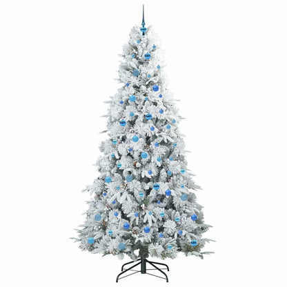 Künstlicher klappbarer Weihnachtsbaum Grün 240 cm PE und PVC