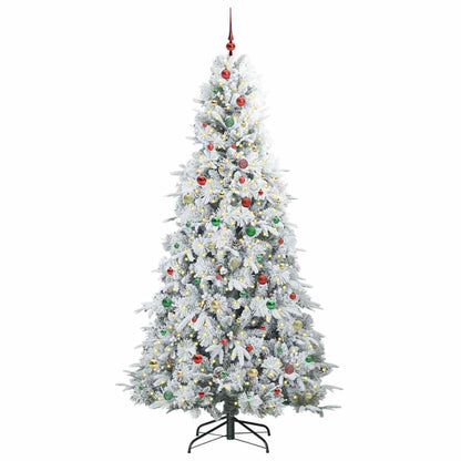 Künstlicher klappbarer Weihnachtsbaum Grün 240 cm PE und PVC